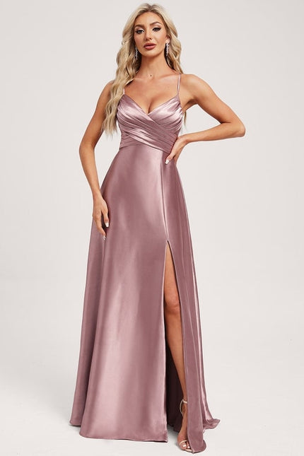Robe de Soirée Dorée Fluide