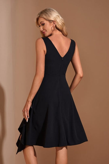 Robe de Soirée Noire Fluide - gallery 1