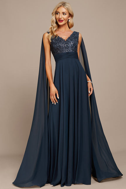 Robe de Soirée Élégance Marine