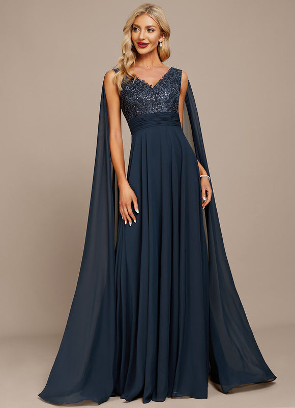 Robe de Soirée Élégance Marine