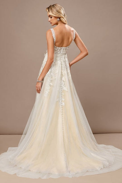 Robe de Soirée Tulle Écrue - gallery 5
