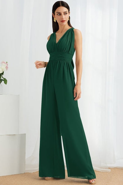 Robe de Soirée Chiffon Émeraude - gallery 6