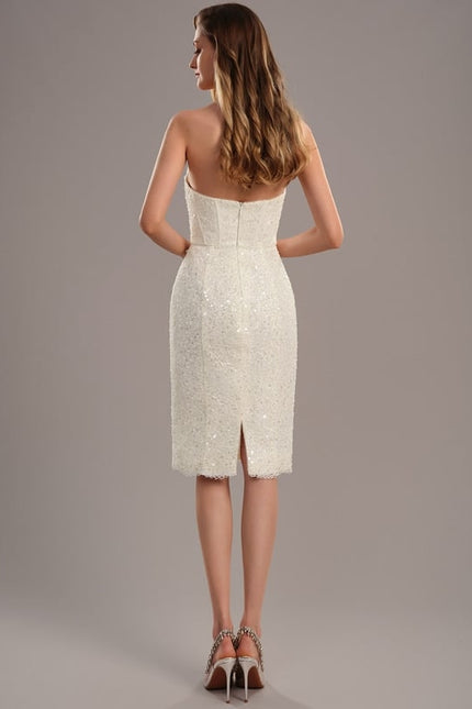 Robe de Soirée Étoilée Satinée - gallery 5