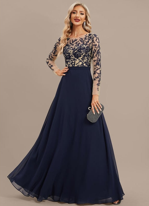 Robe de Soirée Élégante Azur