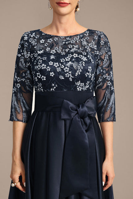 Robe de Soirée Satin Nuit Étoilée - gallery 7