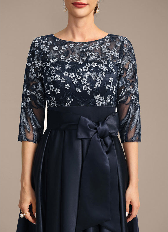 Robe de Soirée Satin Nuit Étoilée - gallery 7