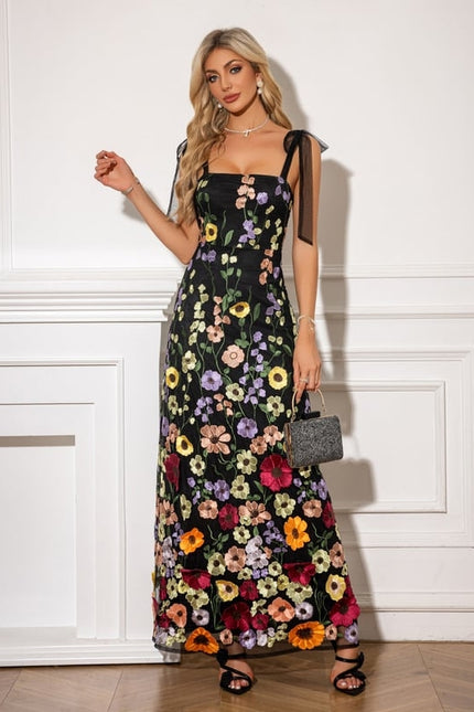 Robe de Soirée Florale Élégante