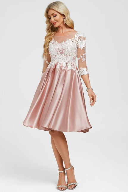 Robe de Soirée Rose Floral - gallery 5