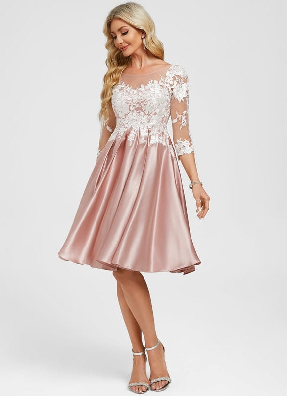 Robe de Soirée Rose Floral - gallery 5