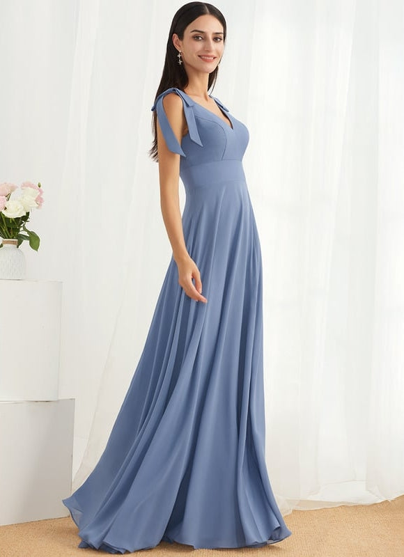 Robe de Soirée Satinée Douceur - gallery 1