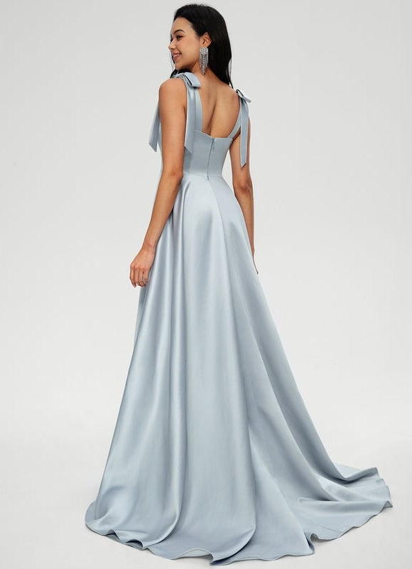 Robe de Soirée Lueur Céleste Satinée - gallery 2