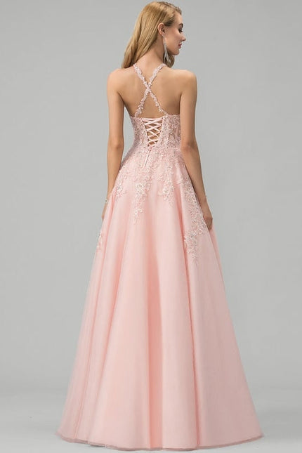 Robe de Soirée Rêve Poudré Tulle - gallery 1