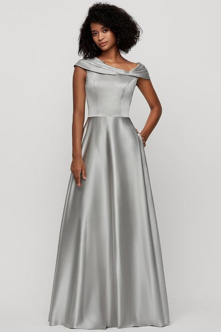 Robe de Soirée Éclat Argenté