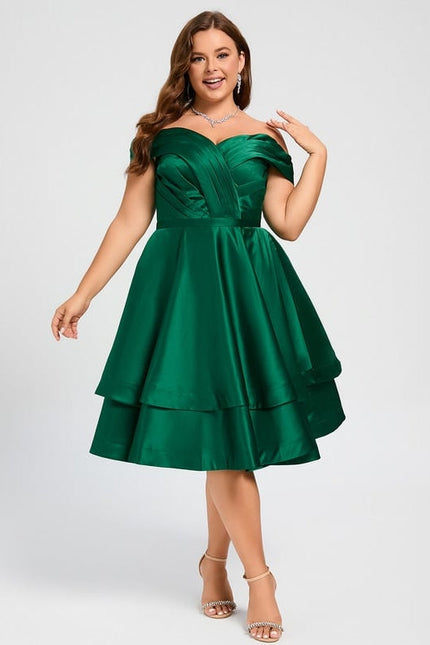 Robe de Soirée Satinée Courte - gallery 8