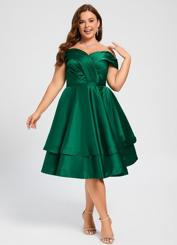 Robe de Soirée Satinée Courte - gallery 8