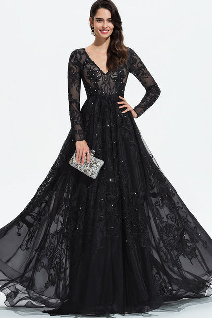 Robe de Soirée Éclat Noir