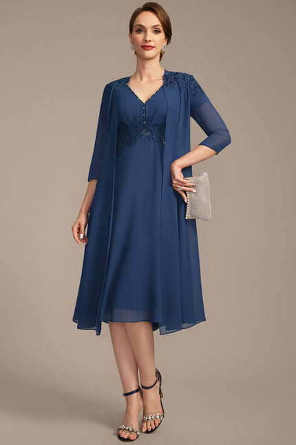 Robe de Soirée Bleu Étoilé