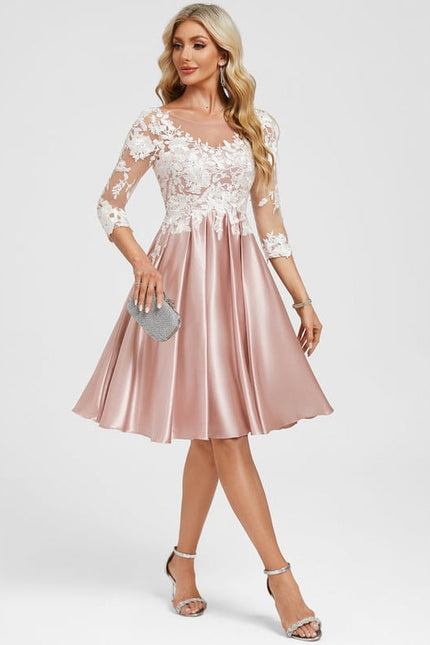 Robe de Soirée Rose Floral - gallery 2