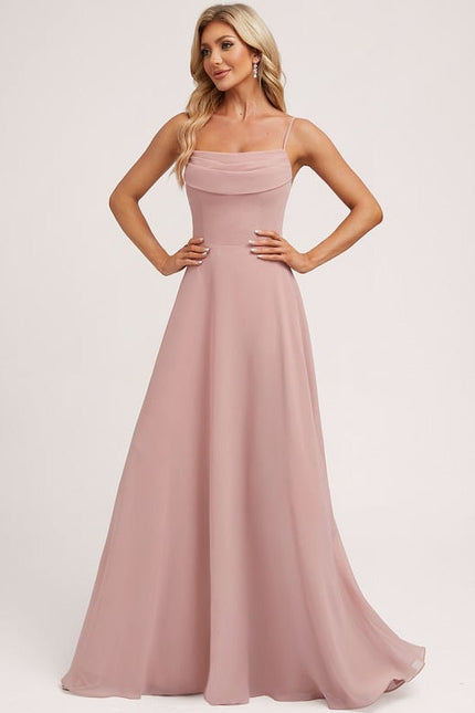 Robe de Soirée Rosé Éthéré - gallery 4