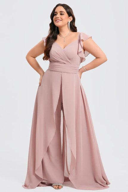 Robe Longue De Soirée Rose - gallery 6
