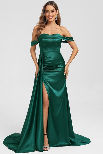 Robe De Soirée Épaule Asymétrique - gallery 1