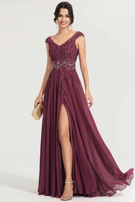 Robe de Soirée Éclat Rubis Flottant - gallery 2