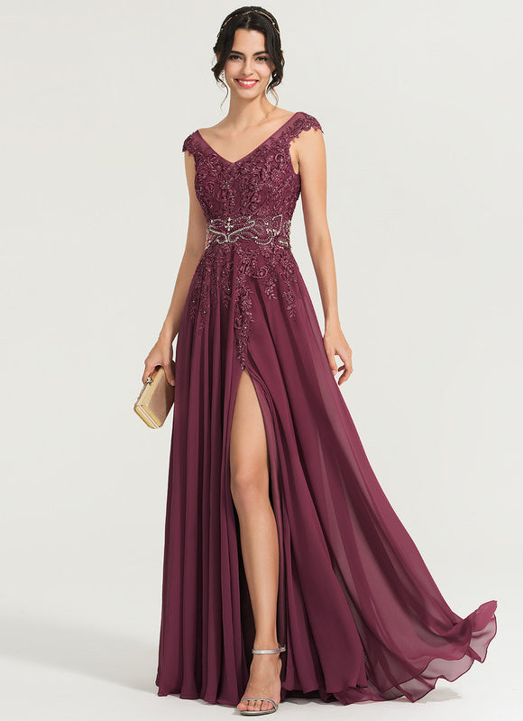 Robe de Soirée Éclat Rubis Flottant - gallery 2