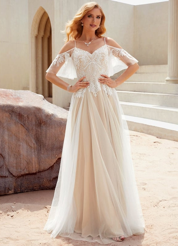 Robe de Soirée Élégance Tulle Éthérée