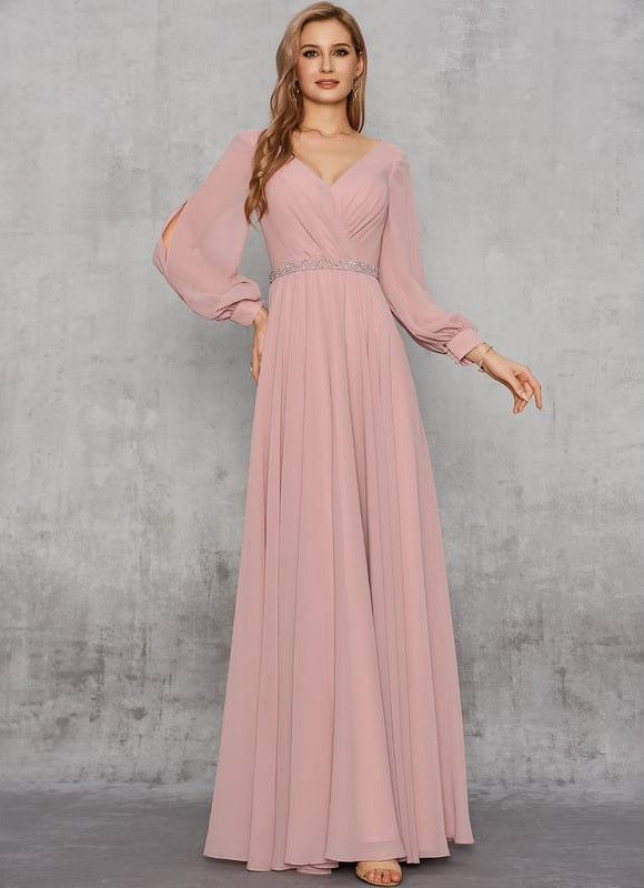 Robe de Soirée Élégance Poudrée - gallery 2