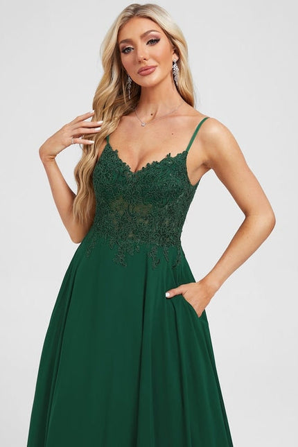 Robe de Soirée Élégante Émeraude - gallery 3