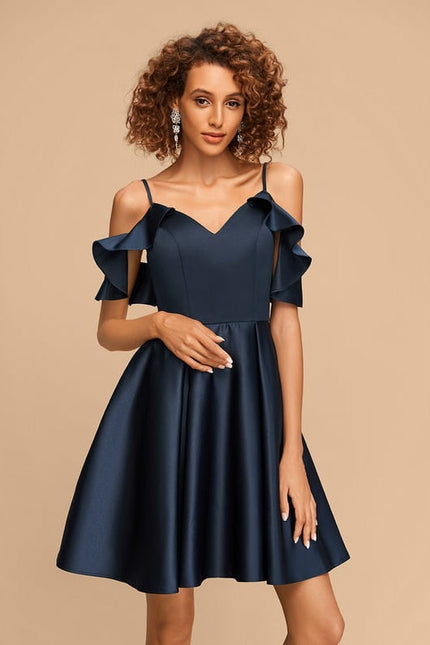 Robe de Soirée Satin Vague Chic - gallery 2