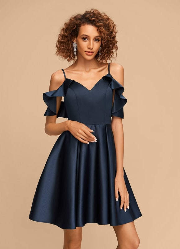 Robe de Soirée Satin Vague Chic - gallery 2