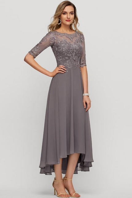Robe de Soirée Sérénité Grise - gallery 3