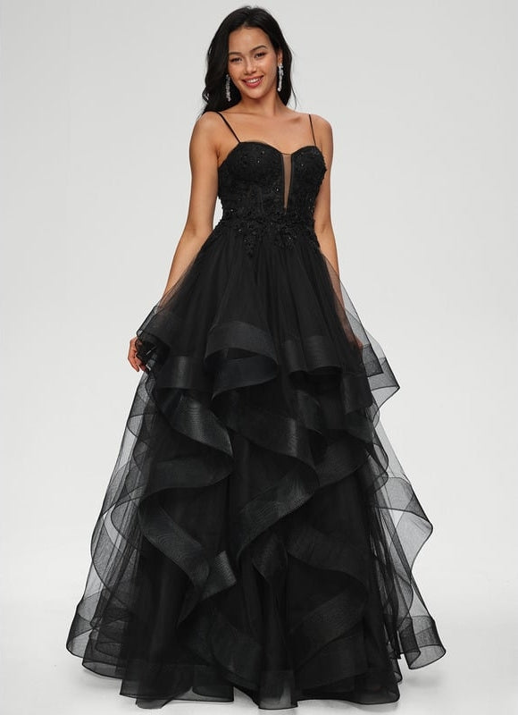 Robe de Soirée Noir Envoûtant - gallery 1