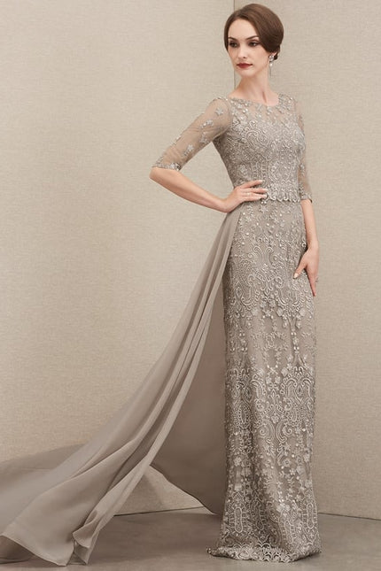 Robe de Soirée Élégance Sable - gallery 1