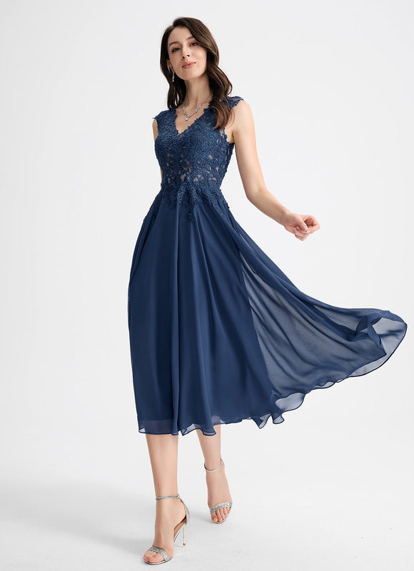 Robe de Soirée Longue Noire Et Blanche Dentelle Mousseline - gallery 2