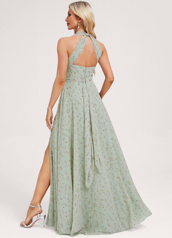 Robe de Soirée Bordeaux Fluide - gallery 4
