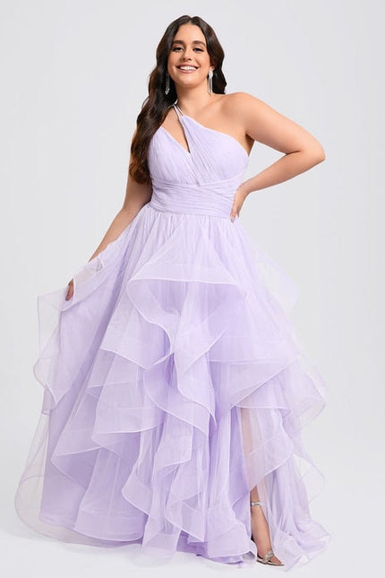 Robe de Soirée Violet Flottant - gallery 7