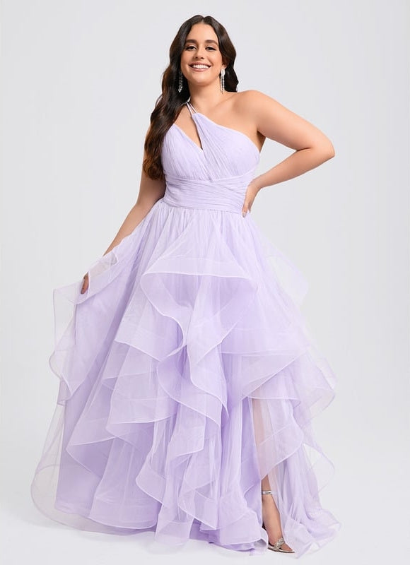 Robe de Soirée Violet Flottant - gallery 7