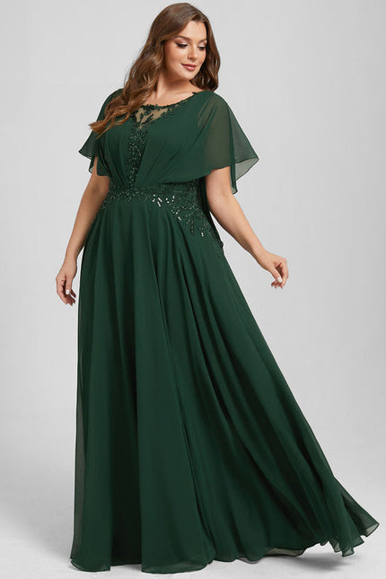 Robe de Soirée Verte Fluidité - gallery 9