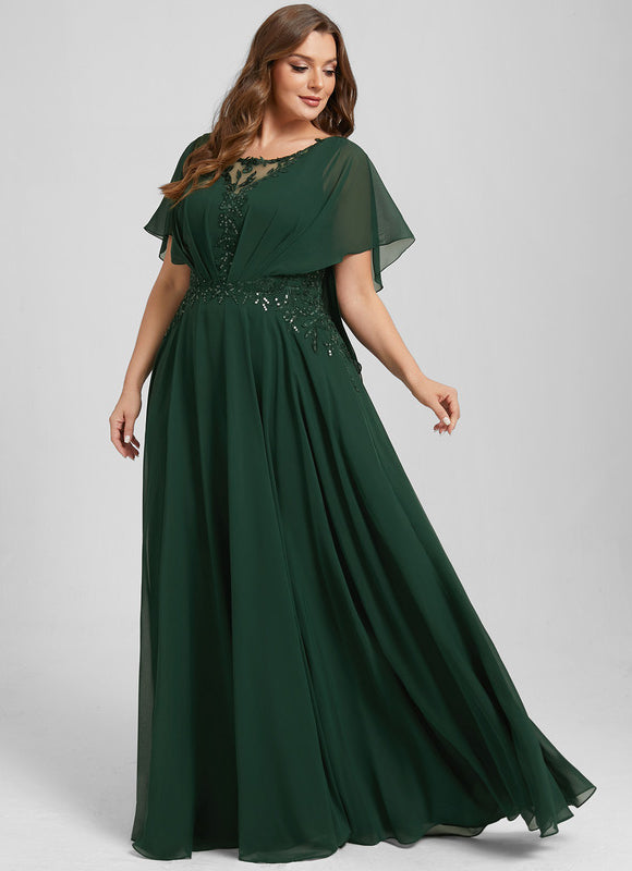 Robe de Soirée Verte Fluidité - gallery 9