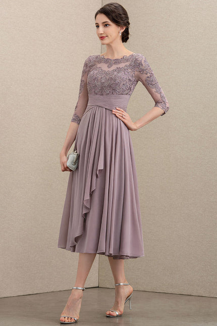 Robe de Soirée Élégance Lavande Douce - gallery 2