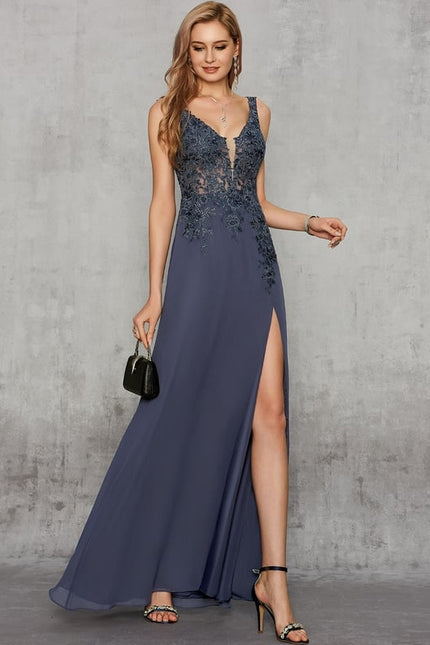 Robe de Soirée Élégance Marine - gallery 2