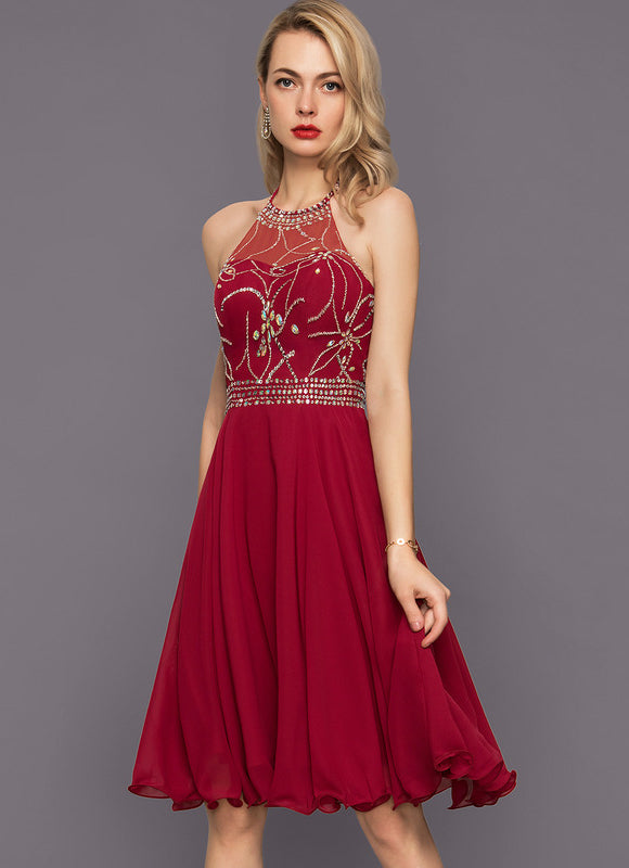 Robe de Soirée Éclatante Mousseline