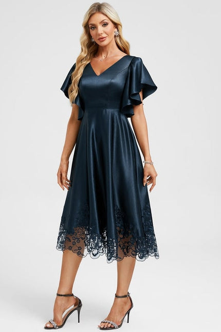 Robe de Soirée Vaporeuse Émeraude - gallery 4