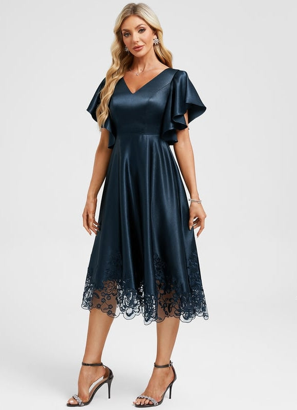 Robe de Soirée Vaporeuse Émeraude - gallery 4