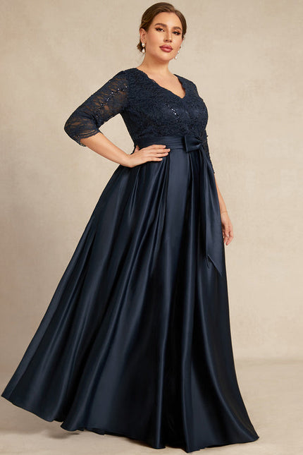 Robe de Soirée Satinée Étoilée - gallery 6