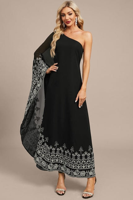 Robe de Soirée Noire Éthérée - gallery 3