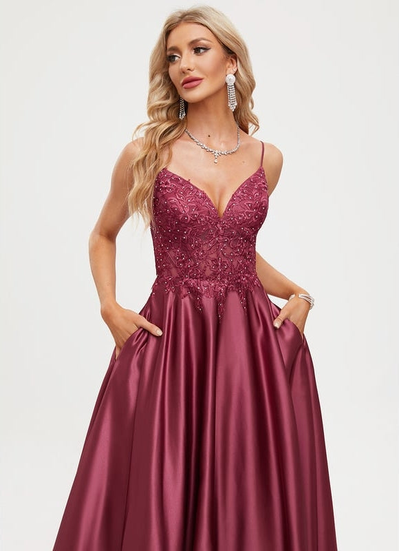 Robe de Soirée Satinée Éblouissante - gallery 3