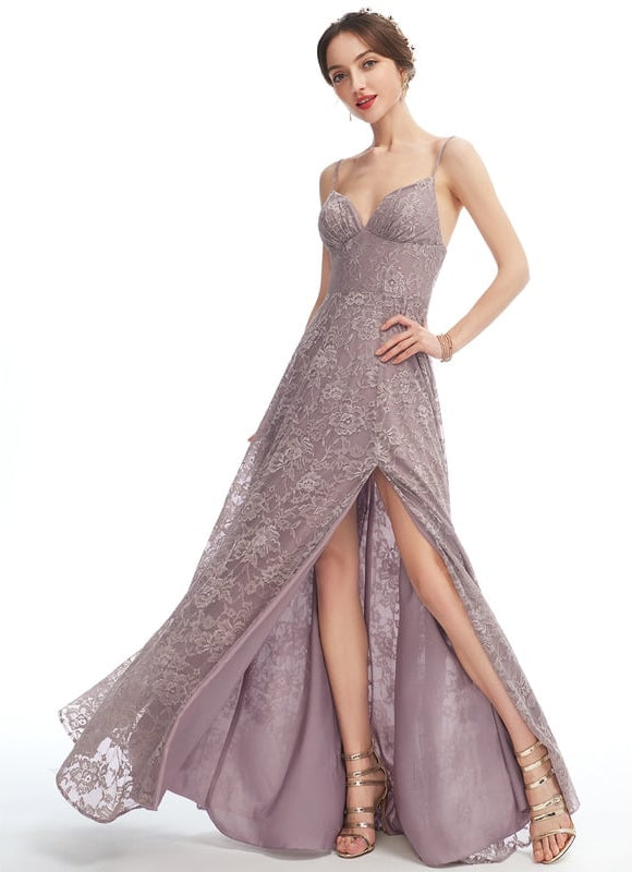 Robe de Soirée Élégance Lavande Flottante - gallery 4